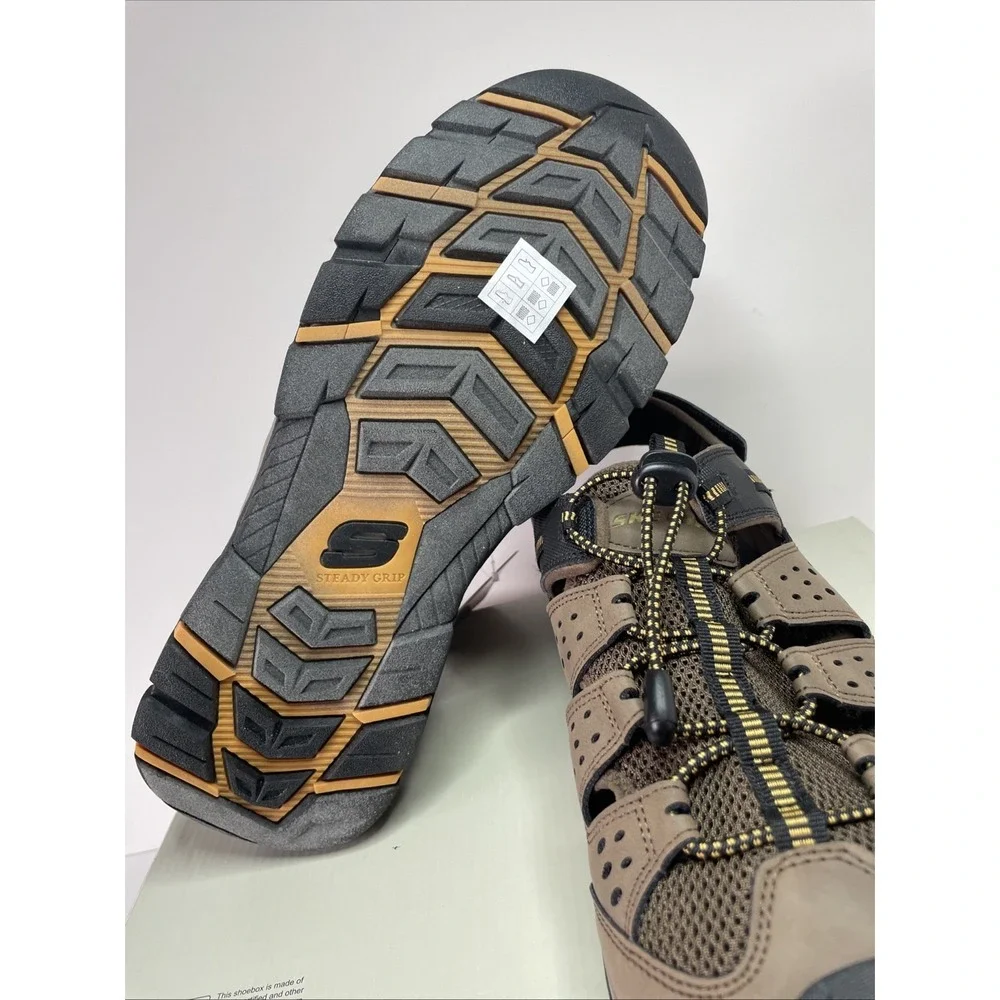 Skechers Sandals Vegan Tresmen Menard Relaxed Fit Luxe Foam Hiking Shoes Mens 12